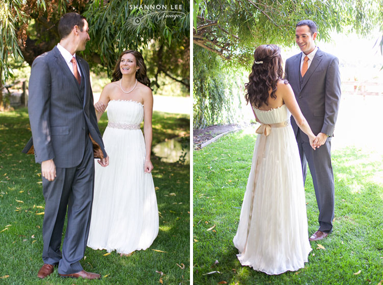 wedding first look