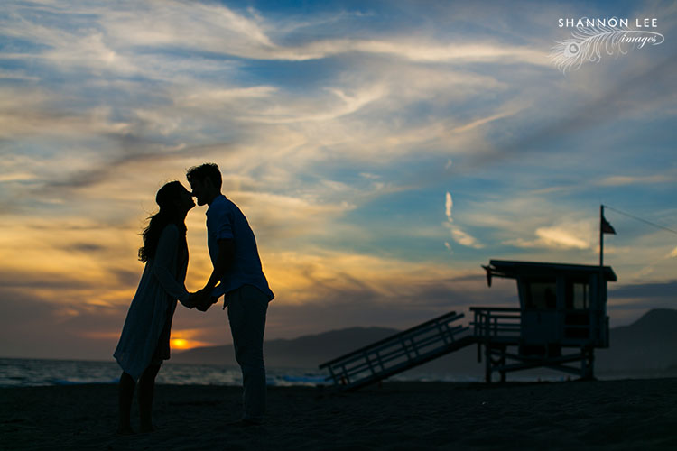 malibu sunset engagement photographer