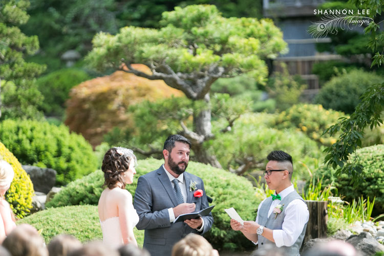saratoga hakone gardens wedding ceremony