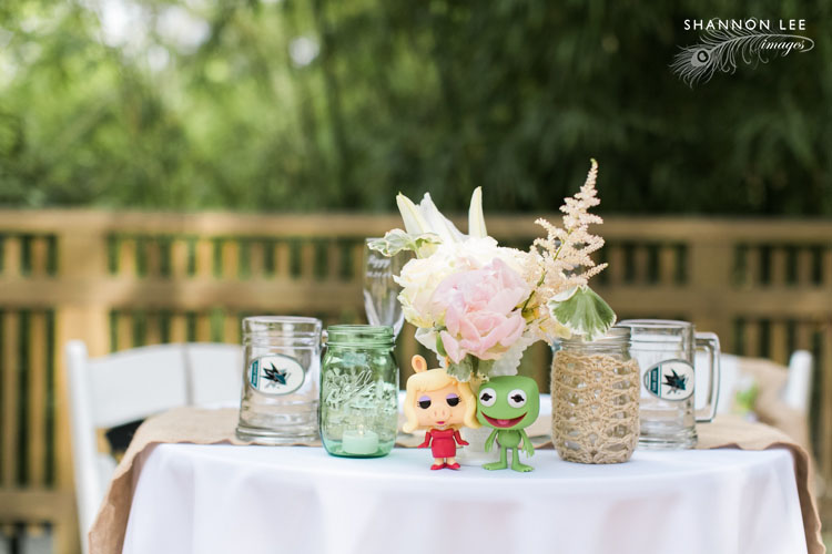 kermie and piggy themed wedding