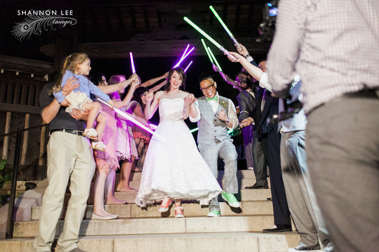 star wars wedding grand exit