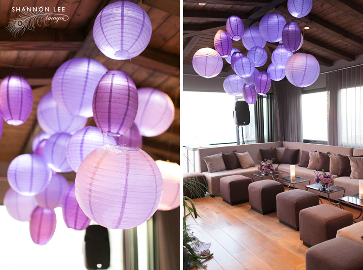 purple wedding details