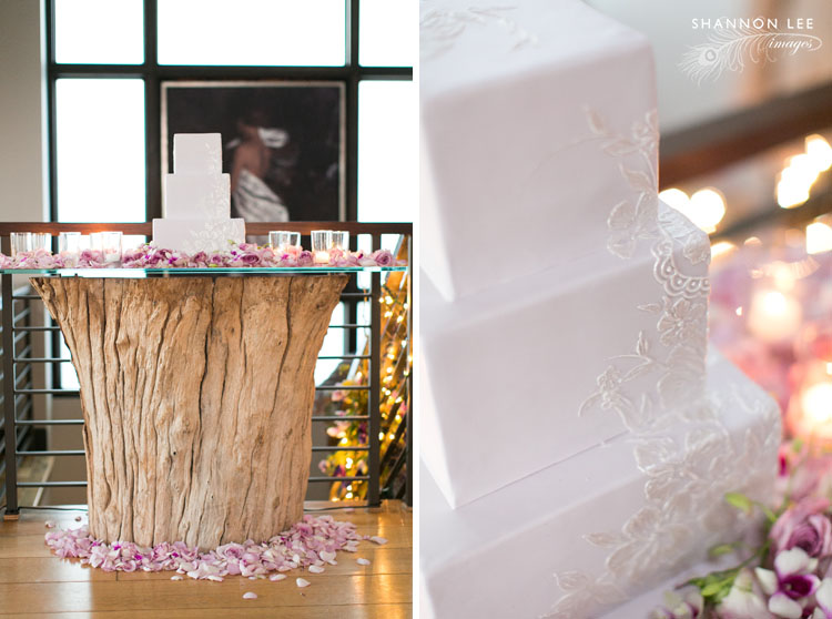 buttered end wedding cake