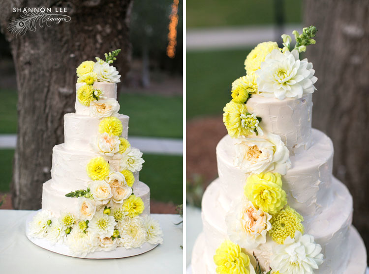 saddlerock-ranch-wedding-157 yellow flower wedding cake