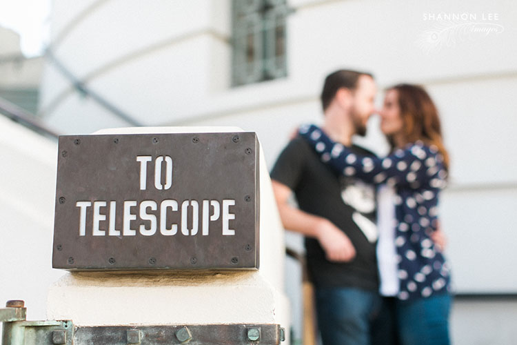 griffith observatory engagement photography