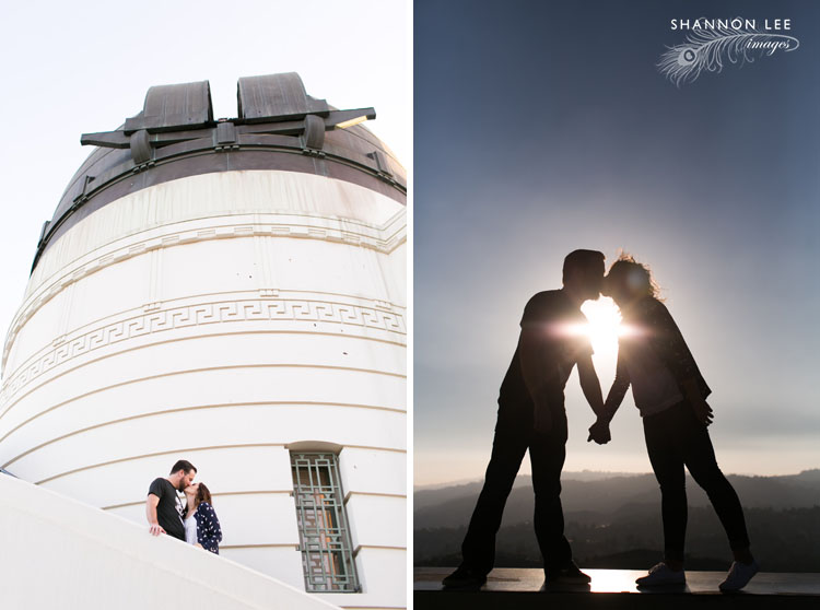 griffith observatory engagement photography