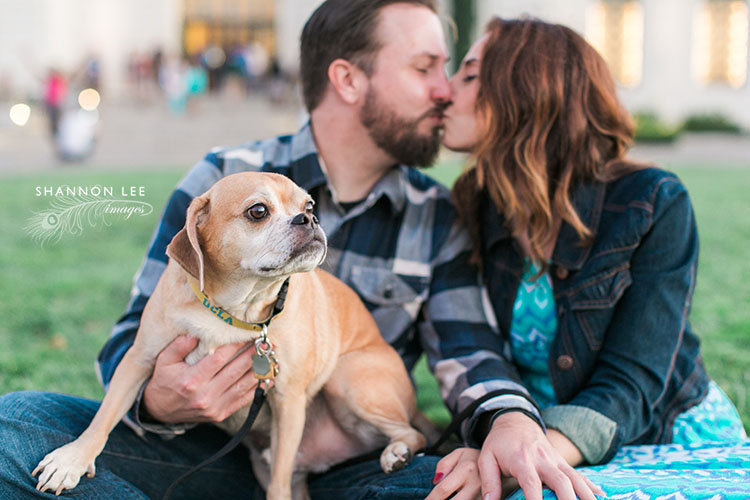griffith observatory engagement photography dog engagement session