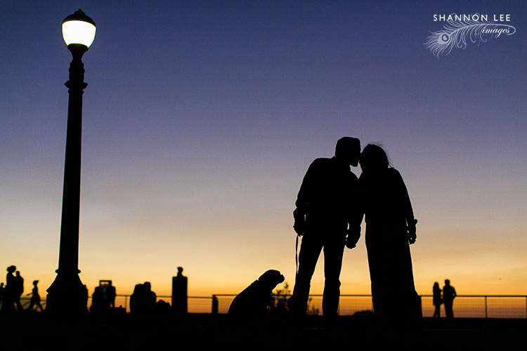 griffith observatory engagement photography silhouette engagement photography