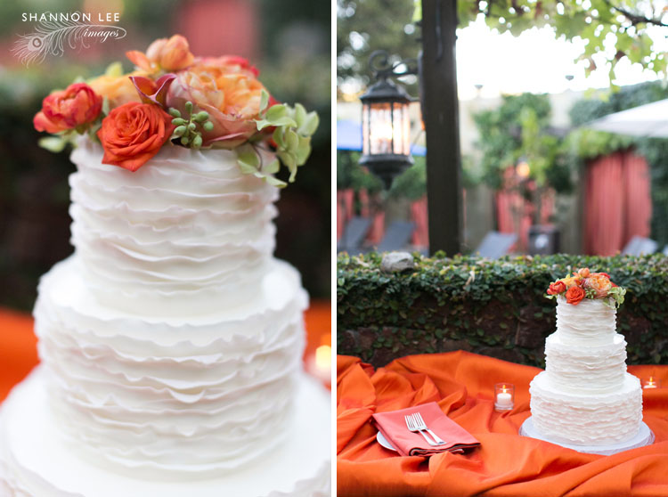 kenwood-inn-sonoma-wedding-photographer-135 ruffle wedding cake