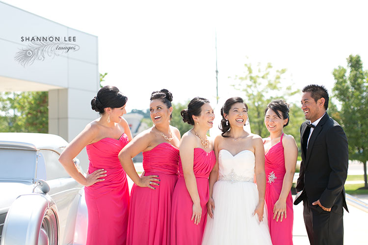 st-louis-wedding-photographer-119 pink bridesmaid dresses brides man