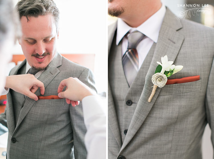 smog-shoppe-wedding-110 paper wedding boutonniere